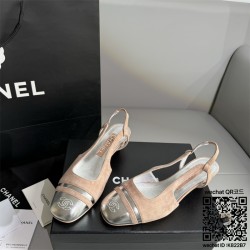 샤넬 CHANEL 힐 샌들 슬리퍼