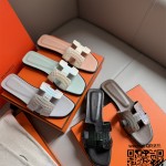 에르메스 HERMES 힐 샌들 슬리퍼