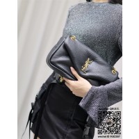 입생로랑 YSL 생로랑 체인 퀼티드 램스킨 숄더백 734153