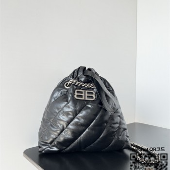 발렌시아가 BALENCIAGA 크러쉬 XS 퀼티드 토트백 스몰