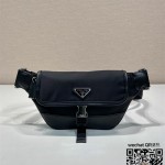 프라다 PRADA 리나일론 및 가죽 숄더백 벨트백 범백 2VH176