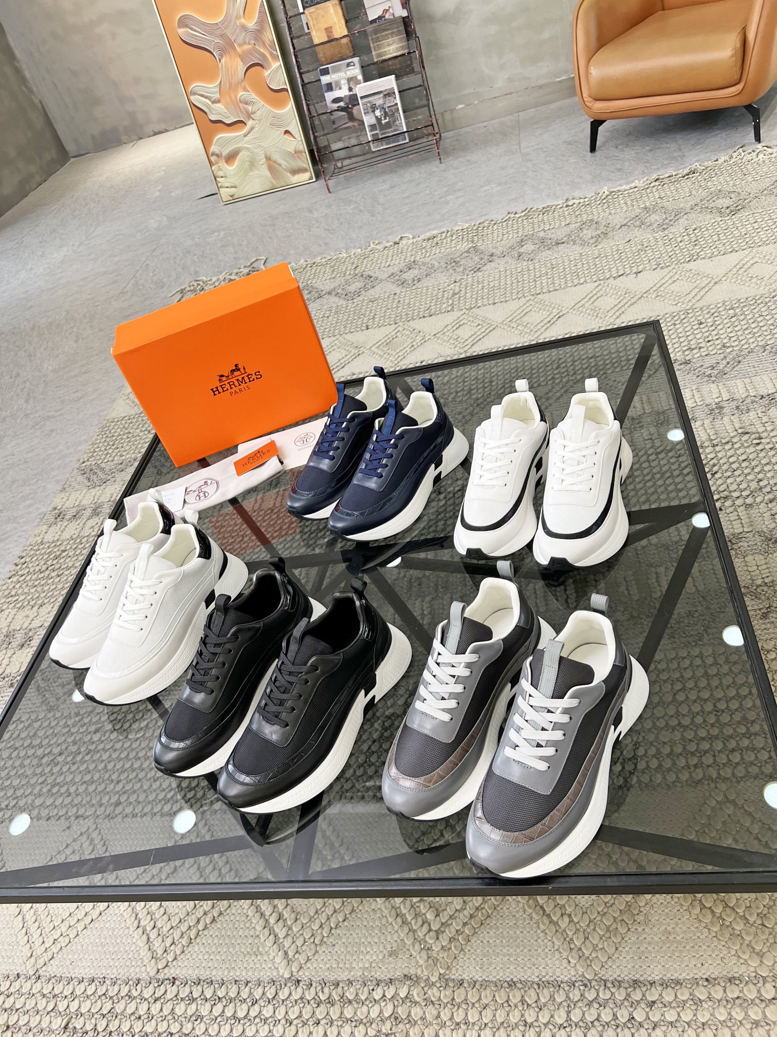 에르메스 HERMES 남성 스니커즈 운동화 신발