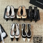 샤넬 CHANEL 힐 샌들 슬리퍼 5cm