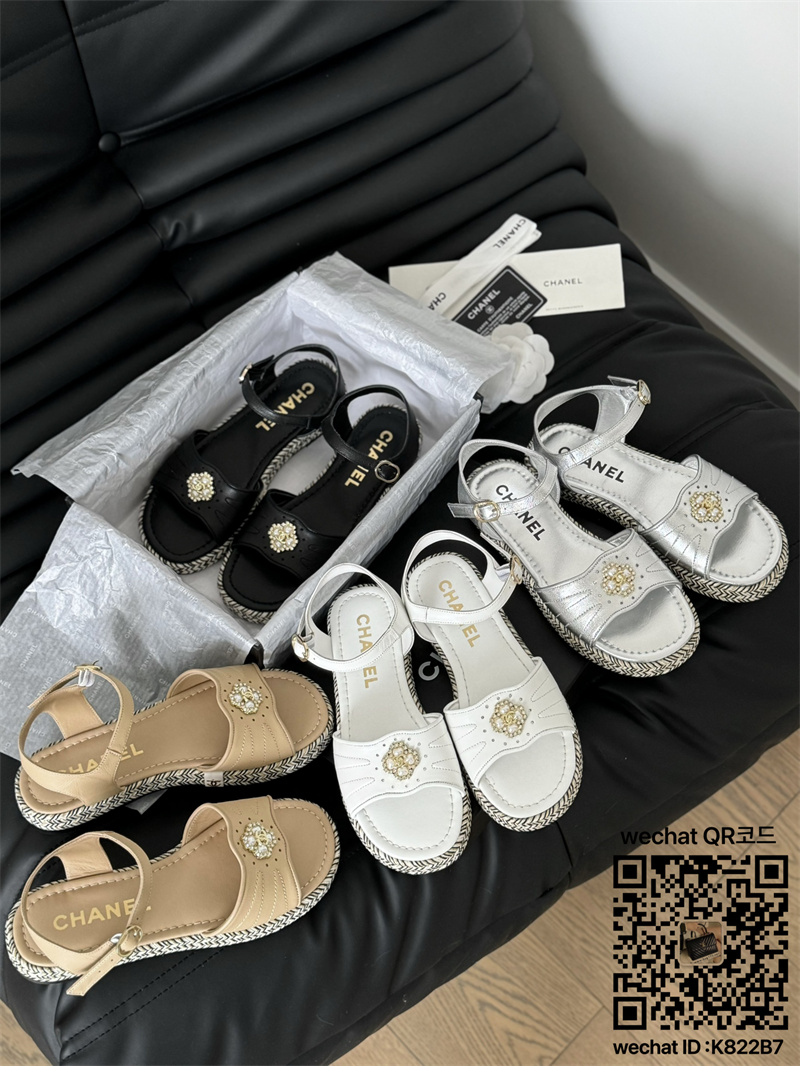 샤넬 CHANEL 여성 신발 힐 샌들 슬리퍼