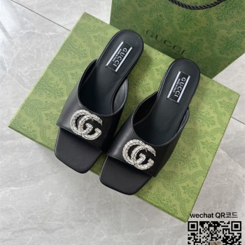 구찌 GUCCI 힐 샌들 슬리퍼