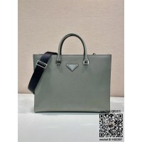 프라다 PRADA 로고 사피아노 레더브리프 케이스 2VG101