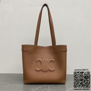 셀린느 CELINE  미디엄 아나이스 카바스  그레인 카프스킨 탠 토트백 쇼핑백 116853