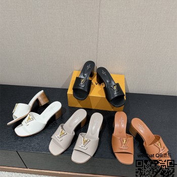 루이비통 LV 힐 샌들 슬리퍼 6.5cm