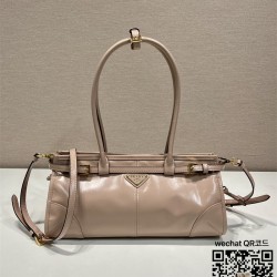 프라다 PRADA 미디엄 가죽 핸드백 1BA426A