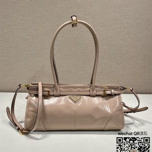 프라다 PRADA 미디엄 가죽 핸드백 1BA426A