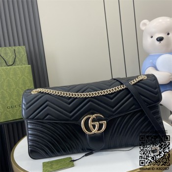 구찌 GUCCI GG Marmont 마몽트 라지 퀼트 숄더백 788371