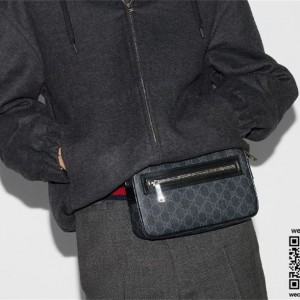 구찌 GUCCI 지퍼 포켓이 달린 GG 벨트백 792094