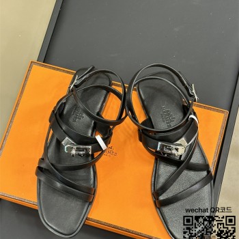 에르메스 HERMES 힐 샌들 슬리퍼