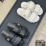 미우미우 MIUMIU 힐 샌들 슬리퍼