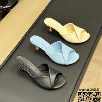 보테가베네타 BV 힐 샌들 슬리퍼