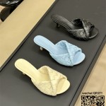 보테가베네타 BV 힐 샌들 슬리퍼