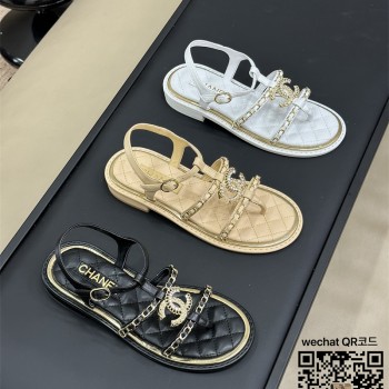 샤넬 CHANEL 힐 샌들 슬리퍼