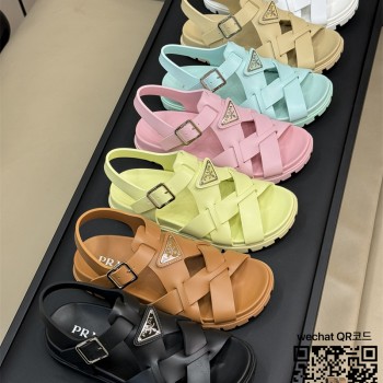 프라다 PRADA 힐 샌들 슬리퍼