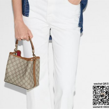 구찌 GG 엠블럼 미니 버킷백 815118