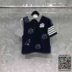 톰브라운 THOM BROWNE 니트 반팔티