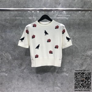 톰브라운 THOM BROWNE  니트 반팔티