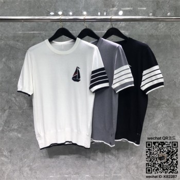 톰브라운 THOM BROWNE 니트 반팔티