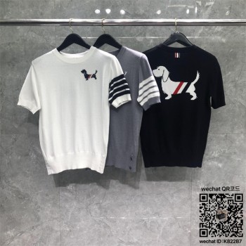 톰브라운 THOM BROWNE 니트 반팔티