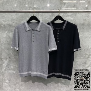 톰브라운 THOM BROWNE 니트 반팔티