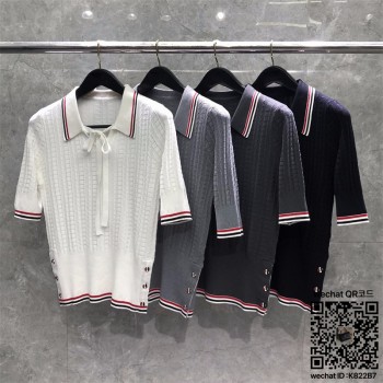 톰브라운 THOM BROWNE 니트 반팔티