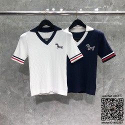 톰브라운 THOM BROWNE 니트 반팔티