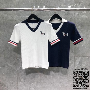 톰브라운 THOM BROWNE 니트 반팔티