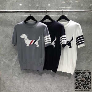 톰브라운 THOM BROWNE 니트 반팔티