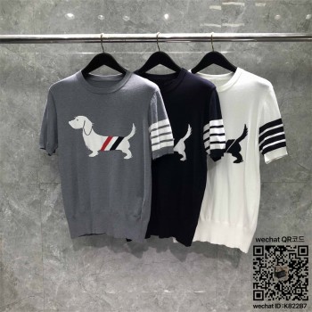 톰브라운 THOM BROWNE 니트 반팔티