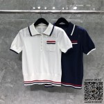 톰브라운 THOM BROWNE 니트 반팔티