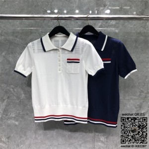 톰브라운 THOM BROWNE 니트 반팔티