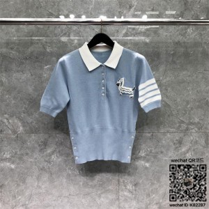 톰브라운 THOM BROWNE 니트 반팔티