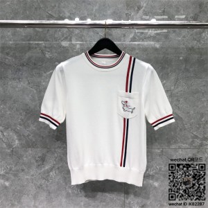 톰브라운 THOM BROWNE 니트 반팔티