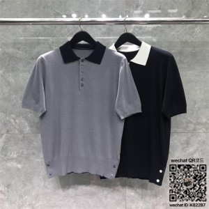 톰브라운 THOM BROWNE 니트 반팔티