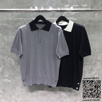 톰브라운 THOM BROWNE 니트 반팔티