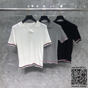 톰브라운 THOM BROWNE 니트 반팔티