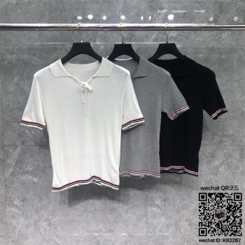 톰브라운 THOM BROWNE 니트 반팔티