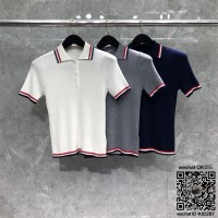 톰브라운 THOM BROWNE 니트 반팔티