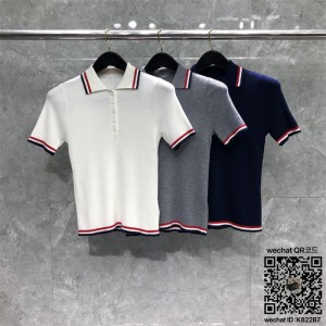 톰브라운 THOM BROWNE 니트 반팔티