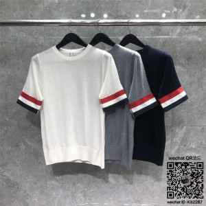 톰브라운 THOM BROWNE 니트 반팔티