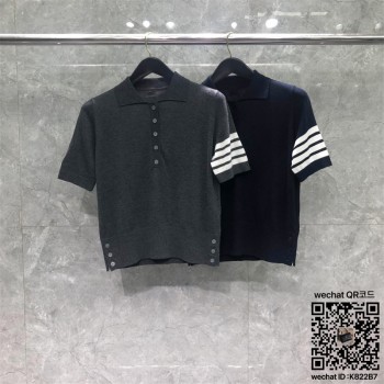 톰브라운 THOM BROWNE 니트 반팔티