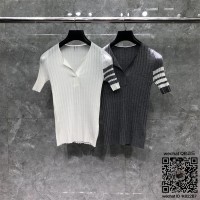 톰브라운 THOM BROWNE 니트 반팔티