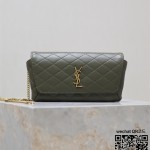 입생로랑 YSL 생로랑 퀼티드 레더 가비 폰홀더 742579