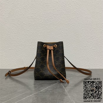 셀린느 CELINE 마이크로 세일러 - 트리옹프 캔버스 & 카프스킨 100742