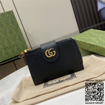 구찌 GUCCI  뱀부 미디엄 더블 G 지갑 739498
