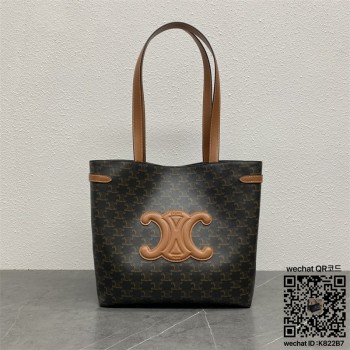 셀린느 CELINE 미디엄 아나이스 카바스 그레인 카프스킨 탠 토트백 쇼핑백 116853